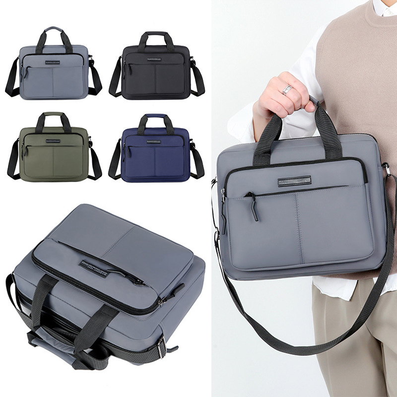 Laptop Accessories Essential - 旅行、旅行の必需品、ラップトップ収納、斜めバッグ、出張、オックスフォード生地、ドキュメントオーガナイザー、アクセサリー用の大容量ブリーフケース