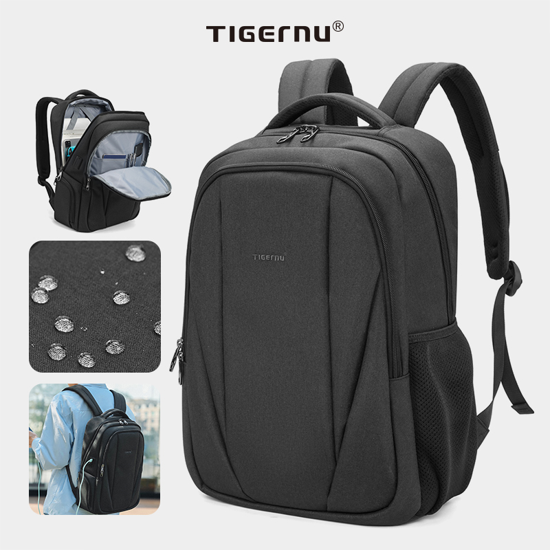 Laptop Backpack Anti Theft - Tigernu クリアランスバッグ男性バックパック盗難防止 USB 充電 15.6 ラップトップバッグ