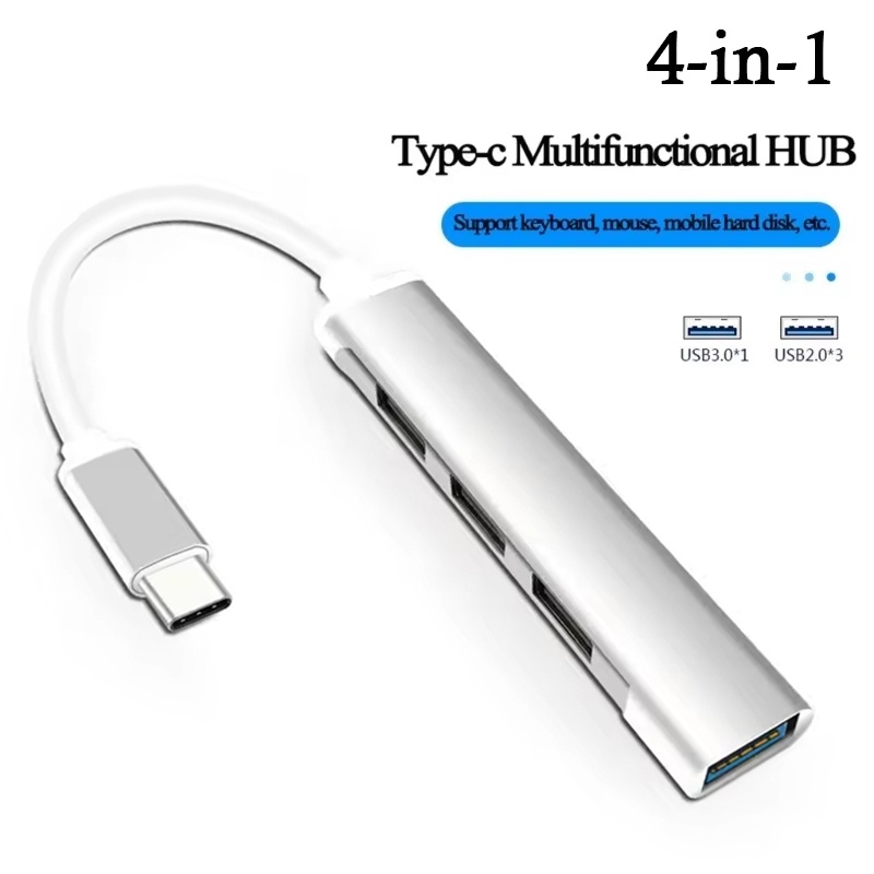 Laptop Accessories Usb - タイプCマルチUSBスプリッター、タイプCノートパソコン/スマホアクセサリー用、4 in 1高速データ転送スプリッター、USB転送アダプター