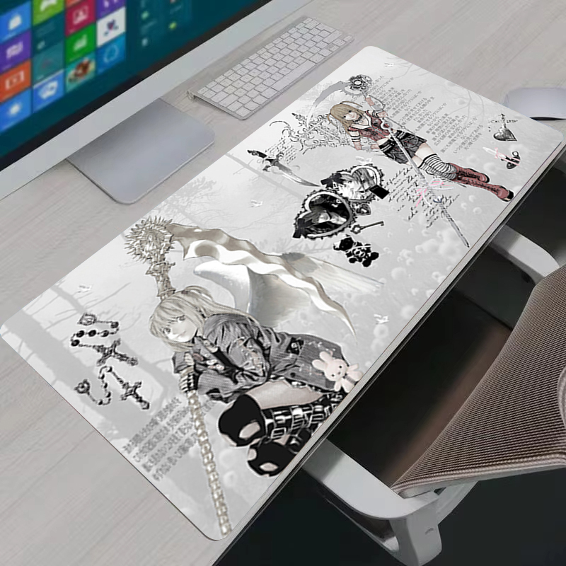 Laptop Accessories For Wrist Support - アニメガールマウスパッド ゲーミングマウスパッド ノートパソコン用滑り止めゴム製デスクパッド オフィスキーボード用リストレスト ゲームアクセサリー
