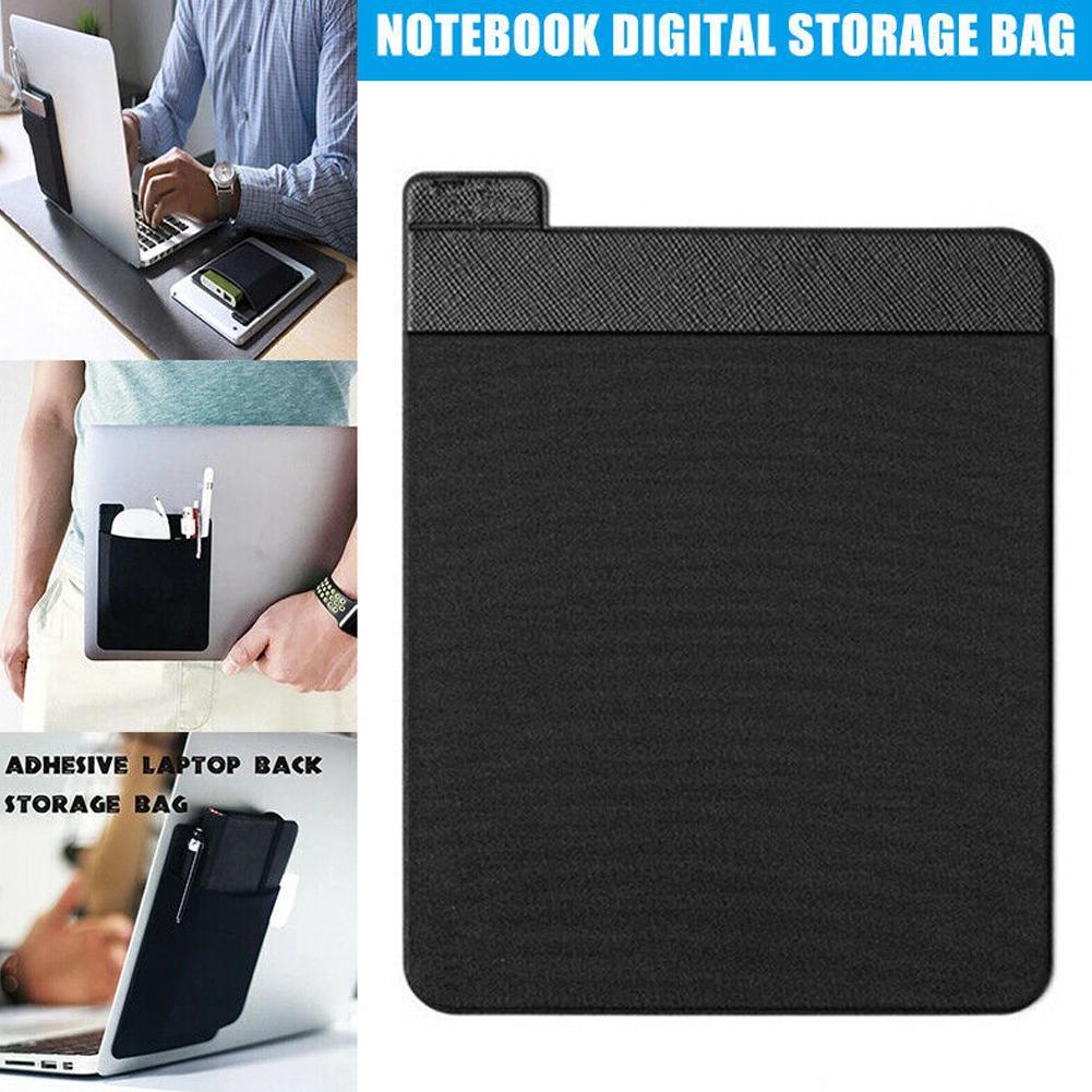 自己粘着式ラップトップ背面収納バッグ、マウス、デジタルハード - Laptop Accessories Kit Bag のレビューと価格