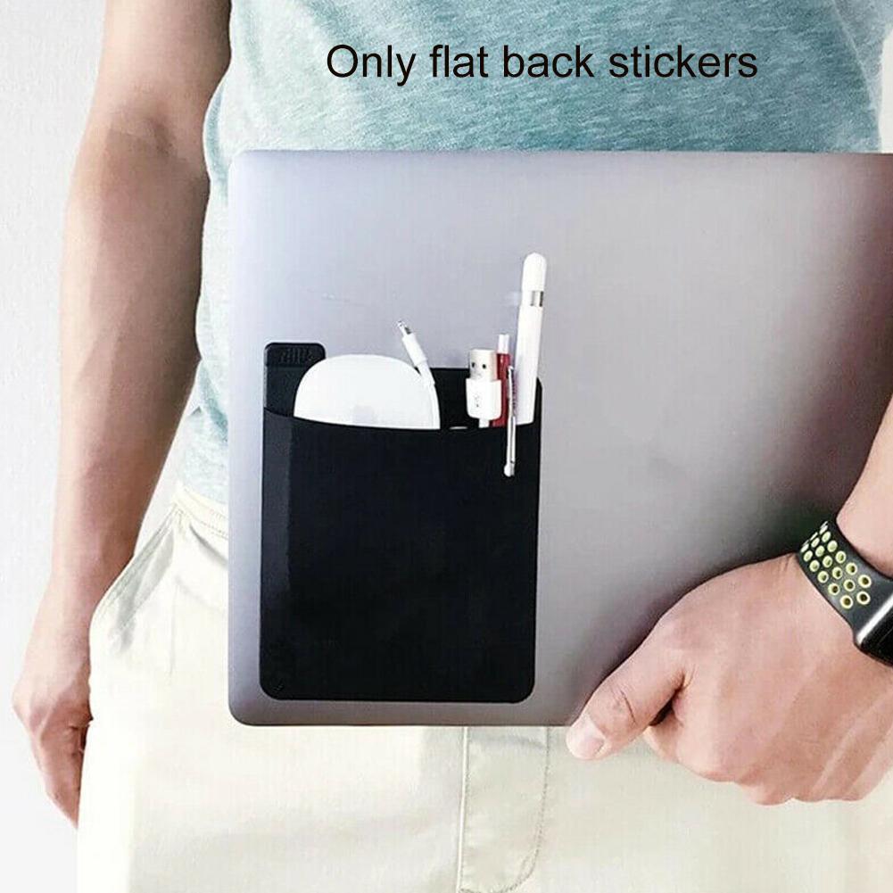 自己粘着式ラップトップ背面収納バッグ、マウス、デジタルハード - Laptop Accessories Kit Bag のレビューと価格