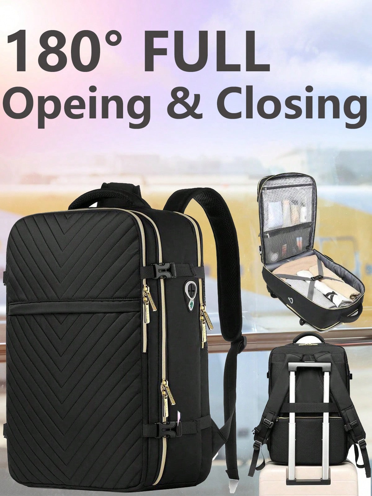 大型機内持ち込みトラベルバックパック - 機内持ち込み可能  - Laptop Backpack Anti Theft のレビューと価格