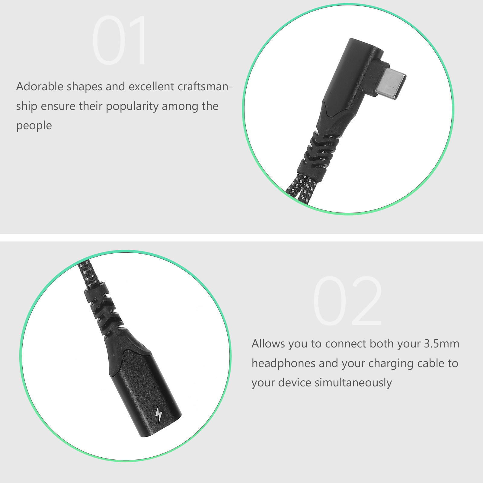 USB C ヘッドフォンアダプター スタイリッシュなガンメタ - Laptop Accessories Headphones のレビューと価格