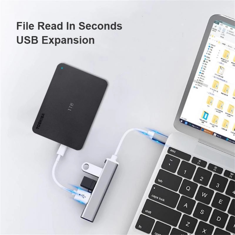 4-in-1 Type-Cエクステンダーハブ 4ポートUSB - Laptop Accessories Usb のレビューと価格