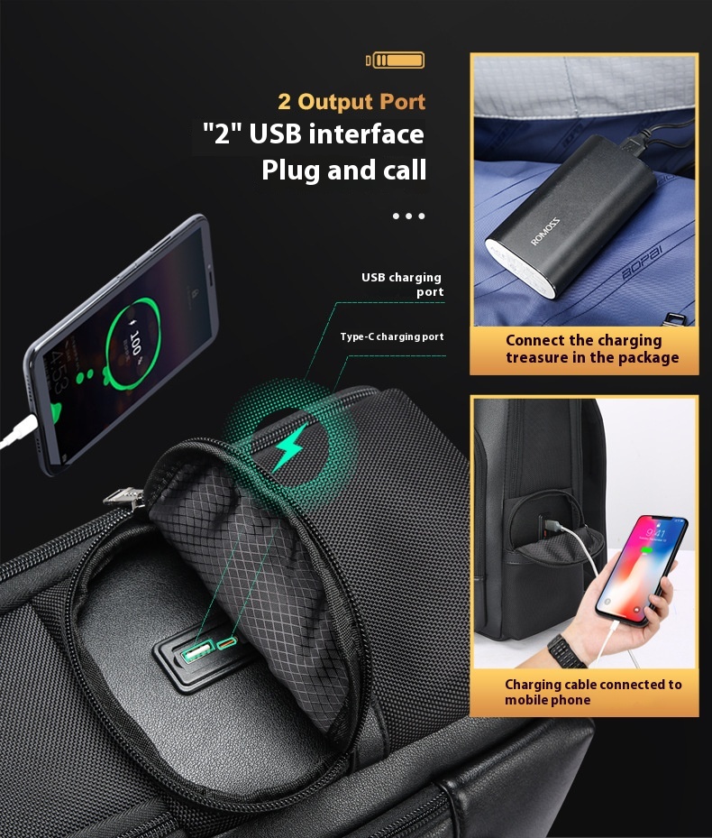Bopai-ビジネスレザーバックパック、多機能バックパック、 - Laptop Backpack Anti Theft のレビューと価格