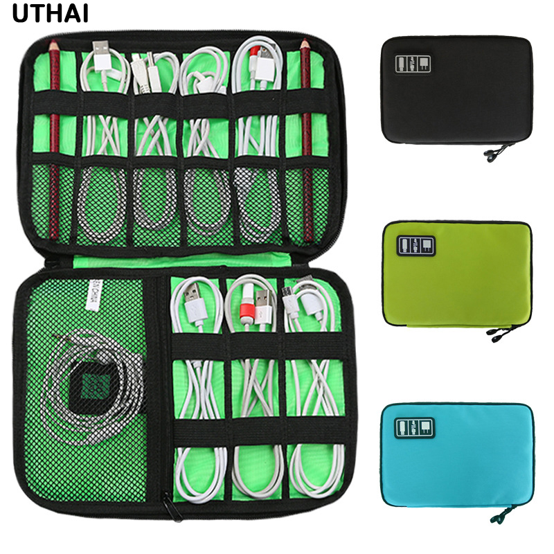 UTHAI デジタル収納袋 USB データケーブルオーガナイ - Laptop Accessories Kit Bag のレビューと価格