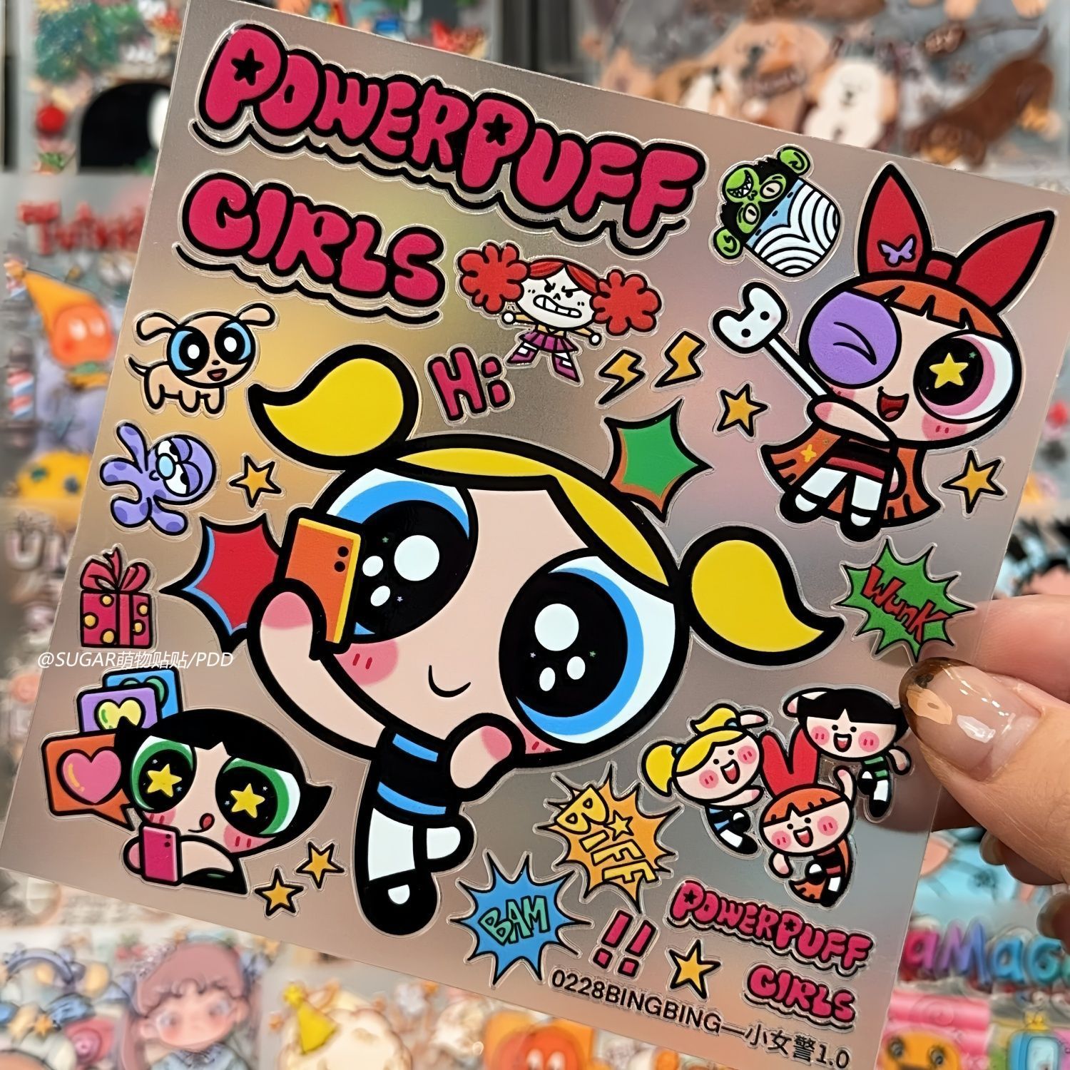 かわいいパワーパフガールキャラクターステッカーシート ヴィン - Laptop Related Accessories のレビューと価格