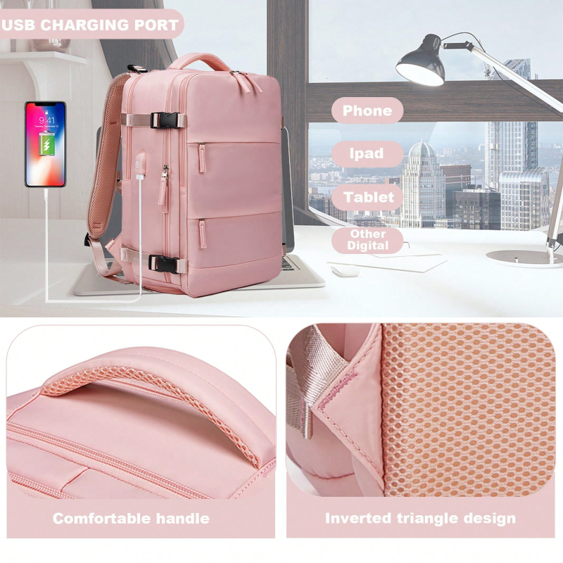 旅行用バックパック、機内持ち込み可能、盗難防止機能付き、16 - Laptop Backpack Anti Theft のレビューと価格