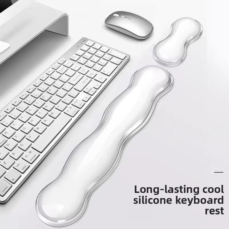 透明マウスパッドとリストサポート、滑り止め透明ベース、オフィ - Laptop Accessories For Wrist Support のレビューと価格