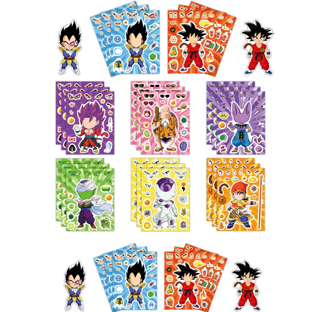 8/32枚入りアニメドラゴンボールステッカー漫画パズルメイク - Laptop Related Accessories のレビューと価格