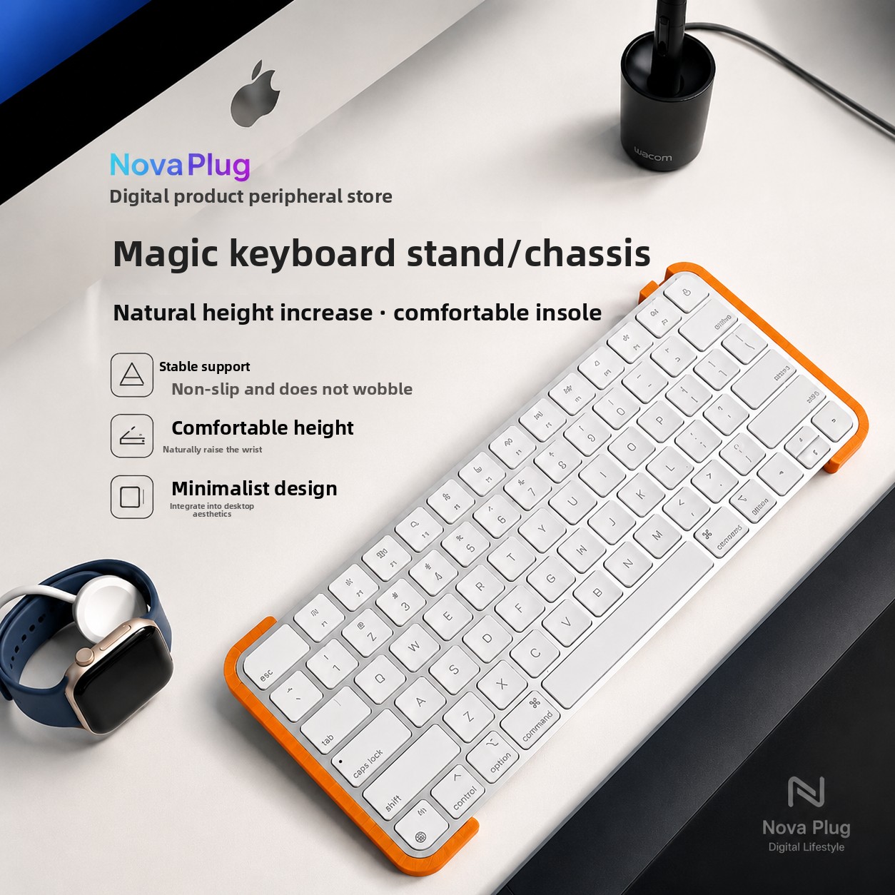 カスタムNovaプラグ式Apple Magic Keyboa - Laptop Accessories For Wrist Support のレビューと価格