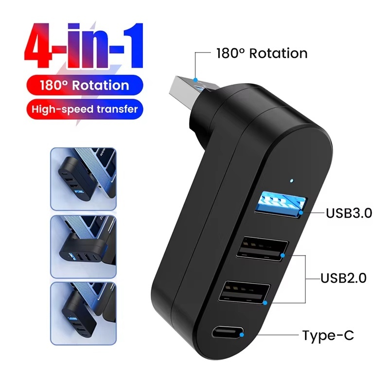 USBハブ 3.0 ミニスプリッターボックス 4ポート 18 - Laptop Accessories Usb のレビューと価格