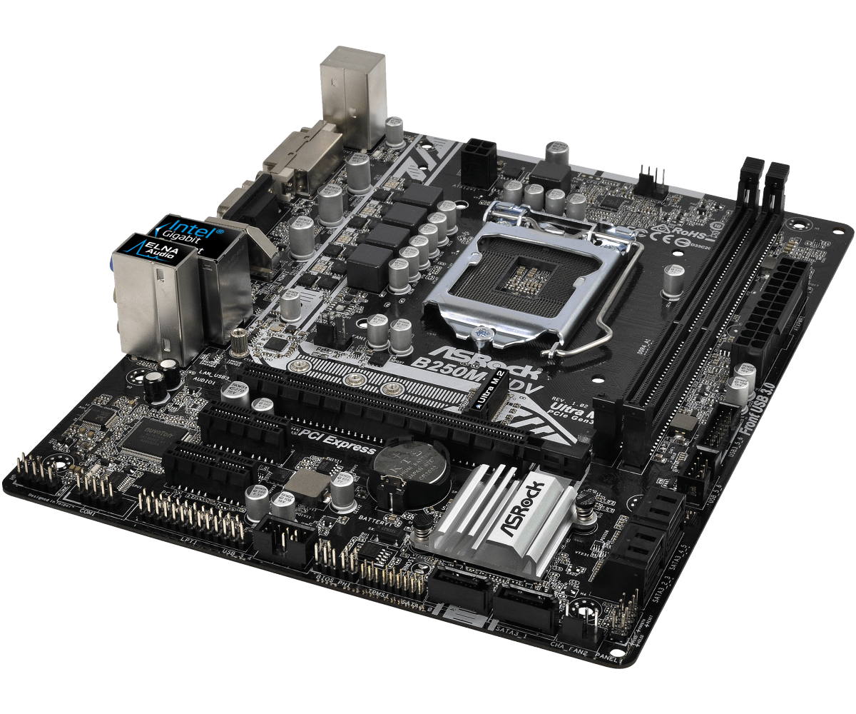 ASRock B250M-HDV マザーボード、LGA115 - Intel Cpu Core I7 のレビューと価格